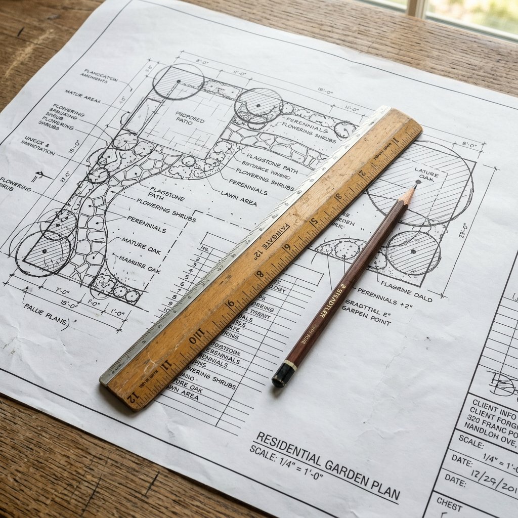 Peyzaj Projesi Eskizi ve Planlama