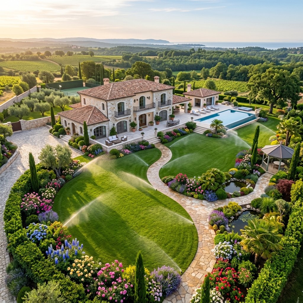 Lüks Villa Peyzaj Tasarımı