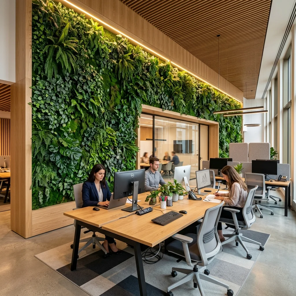 Yapay Bitki Duvarı Uygulama Örneği - İzmir Peyzaj