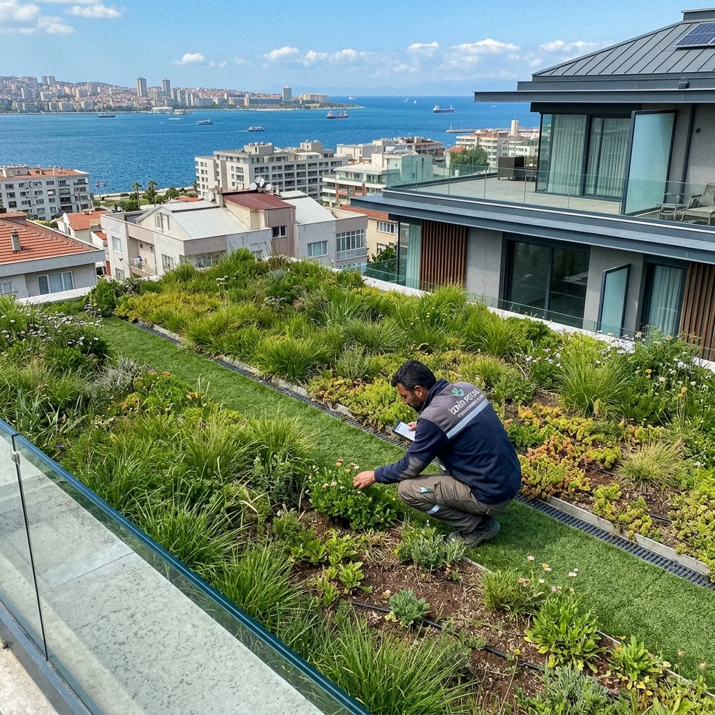Yeşil Çatı Uygulamaları Uygulama Örneği - İzmir Peyzaj
